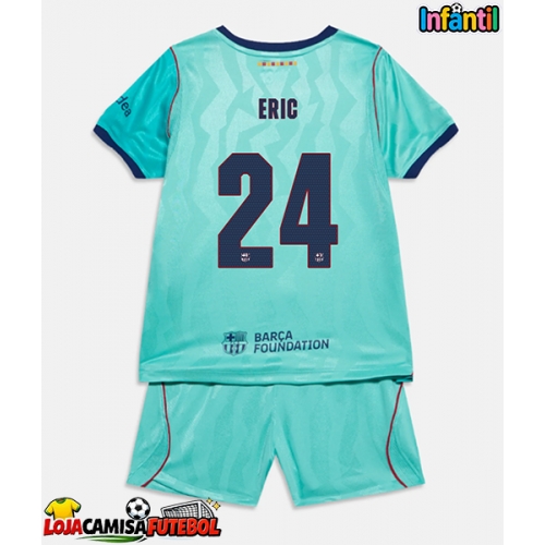 Camisa de Futebol Barcelona Eric Garcia #24 Equipamento Alternativo Infantil 2026-27 Manga Curta (+ Calças curtas)
